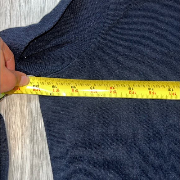 Ralph Lauren Collection Classics Navy 100% Cotton Cardigan Size M - Picture 3 of 4